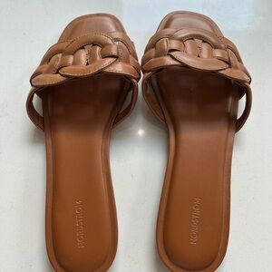 Nordstrom Tan Sandals Minimalist Slide